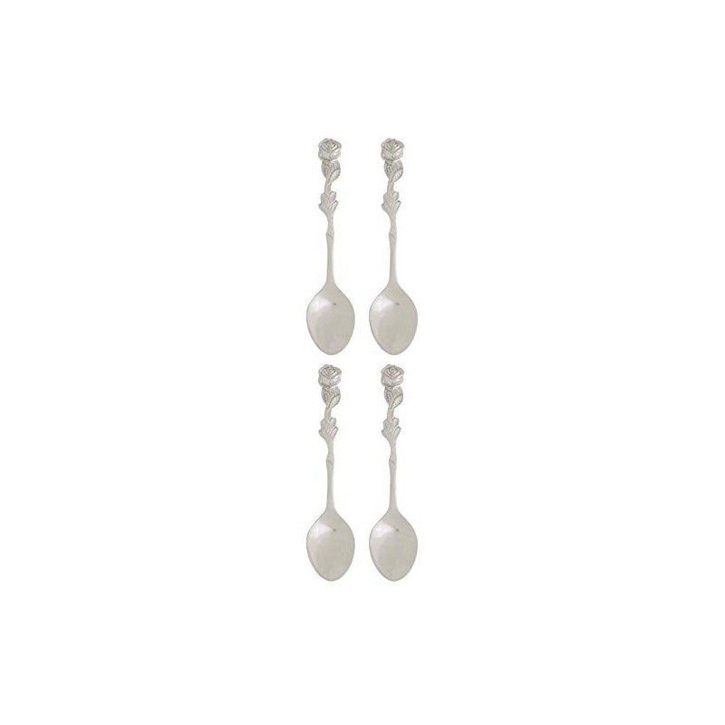 Fino Demi Spoon, Stainless Steel, Rose Design, For Everyday Coffee,
