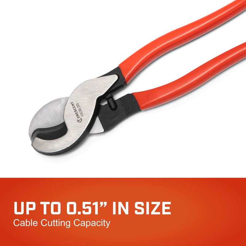 Crescent Cable Cutter, Dipped Handle Pliers - Premium Cutting Pliers