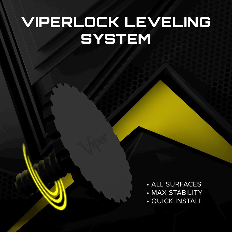 Viper Dartboard Leveler Kit; Mountable Precision Adjustable Three-Wheel Stabilizer System