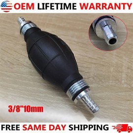 Geartronics Black 3/8'' Hand Primer Bulb Outboard Car Marine Boat Gas Fuel Line Pump!