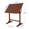VISWIN Wood Drafting Table for Adults, 24'' x 35" Drawing
