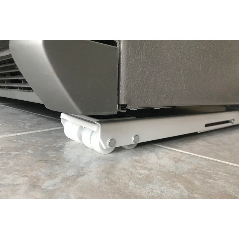 Shepherd Hardware 9601 Stamped Steel Adjustable Appliance Rollers, 2-Pack