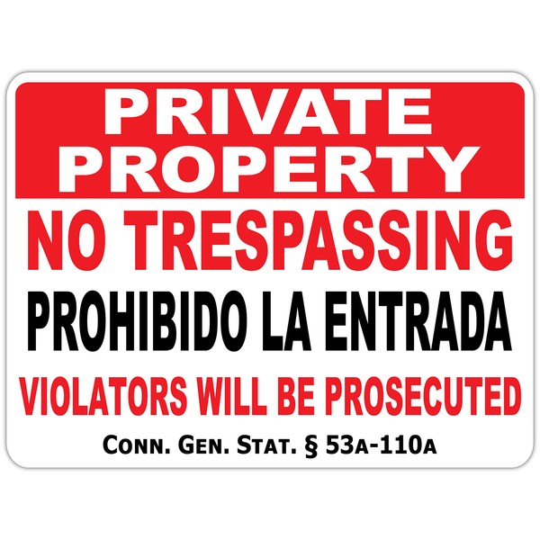 ALL 50 State Laws Compliant Enforceable NO TRESPASSING Private Property