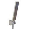 Square Solid Brass Hand Held Shower Head With Wall Connector