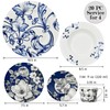 Bone China Dinnerware Set of 20 for 4 pers., Plates