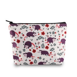 Funny Possum Gift Opossum Makeup Bag Possum Gifts Opossum Strawberry Zipper Bag Opossum Lover Gift Funny Possum Gift (Opossum Bag ca)
