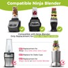 Blender Cups Replacement for Nutri Ninja Blender 16oz Cups with
