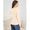 LOMON Tight Long Sleeve Shirts for Women Crew Neck Fitted