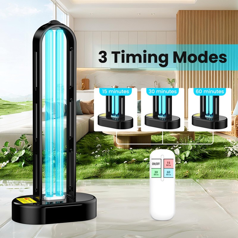 ZETAWALE UV Light Sanitizer, Ultraviolet Lamp with Remote Control for