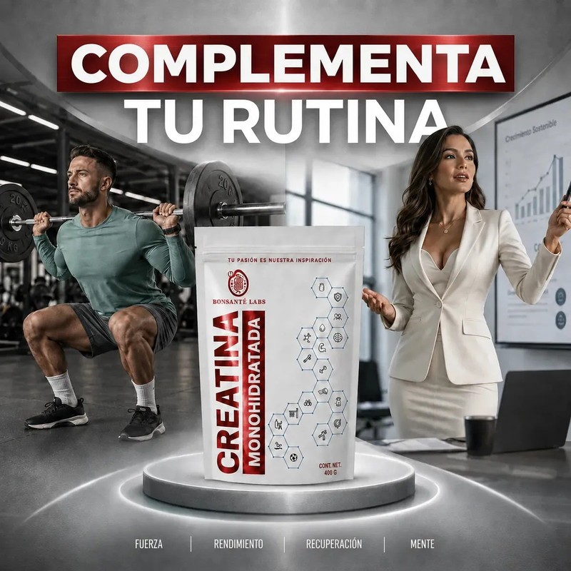 Bonsantelabs Creatina Monohidratada En Polvo ultra fino