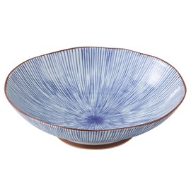 Hama Pottery Hasami Wayama Kiln 163104 Multi-purpose Pot, Approx. 7.1 inches (18 cm), Blue
