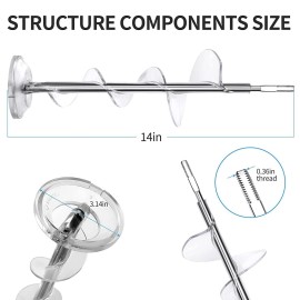 Precision Auto Labs WR17X11705 Ice Maker Dispenser Bucket Auger For GE Refrigerator Freezer PS964350