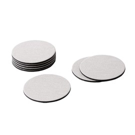 Caspari Classic Canvas Felt-Backed Coasters in Linen - Set of 16