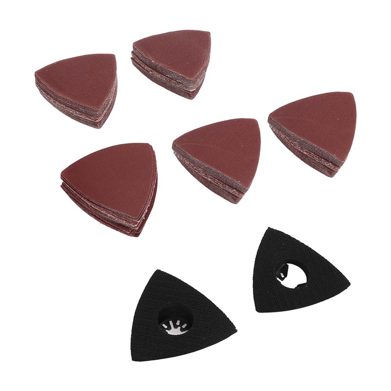 80mm Triangular Sandpaper Set Multifunctional Polishing Sanding Paper Replacement with