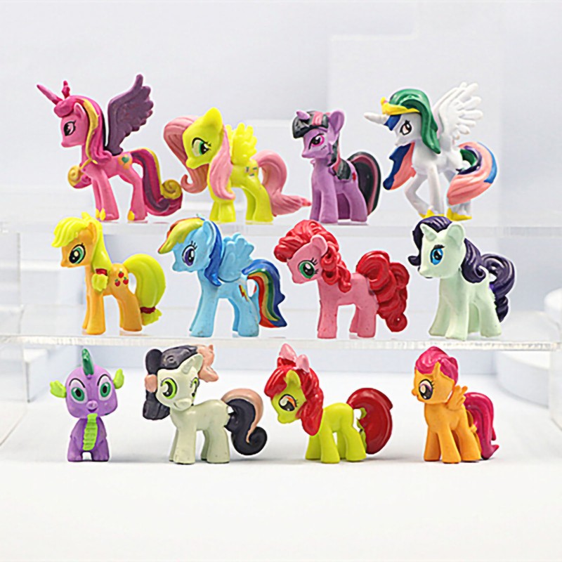 Pony Toy Figure Princess Style Foal Model Multicolor Model Display