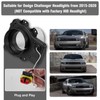 LitMiRaCle Dodge Challenger Headlights Bulbs, LED Headlamps Air Inserts Assembly
