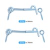 sourcing map 12Pcs Safety Hook and Eye Latch, 2.5" 3"