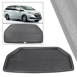 Mallofusa Cargo Liner Rear Cargo Tray Trunk Floor Mat Compatible for Honda Odyssey 2014 2015 2016 2017 2018 Black