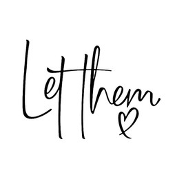 Let Them NOK Decal Vinyl Sticker |Cars Trucks Vans Walls Laptop| Black |6.3 x 4.6 in|NOK2264