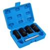 5pcs Lug Nut Extractor Tool 1/2in Drive Metric 17 19