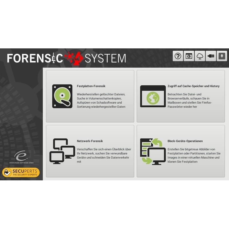 SecuPerts Forensic System - Analysis Tool for Computer and Network