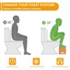 Beinilai Foldable Toilet Stool,7 Inches Poop Stool for Bathroom,Bamboo Toilet