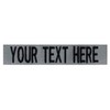 Custom Uniform Name Tape. Foliage Gray, 5 Inch Hook Fastener