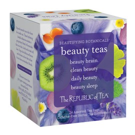 The Republic of Tea – Beautifying Botanicals Tea Assortment Gift (24 Individually Wrapped Herbal Tea Bags)