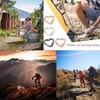 4 x 30mm Heart Shape Multi-Function Carabiner Clip Aluminum Ring