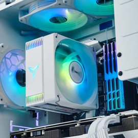 JONSBO CR1000 EVO Color CPU Cooler White,Silent Series CPU Air Cooler,CPU Fan,RGB Automatic Light（4pin H154mm, 4 Copper Heat Pipe AM4/AM5/Intel LGA1851/1700,120mm PWM,Top Cover RGB, White