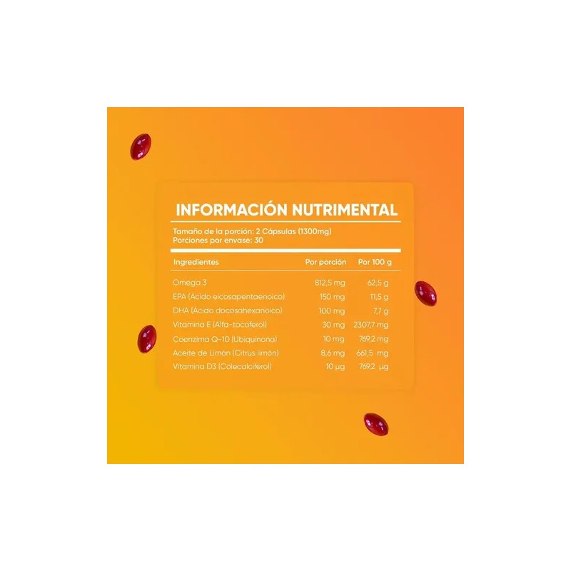 Multiblue Omega 3 Con Vitaminas 60 Cápsulas Epa Dha D3
