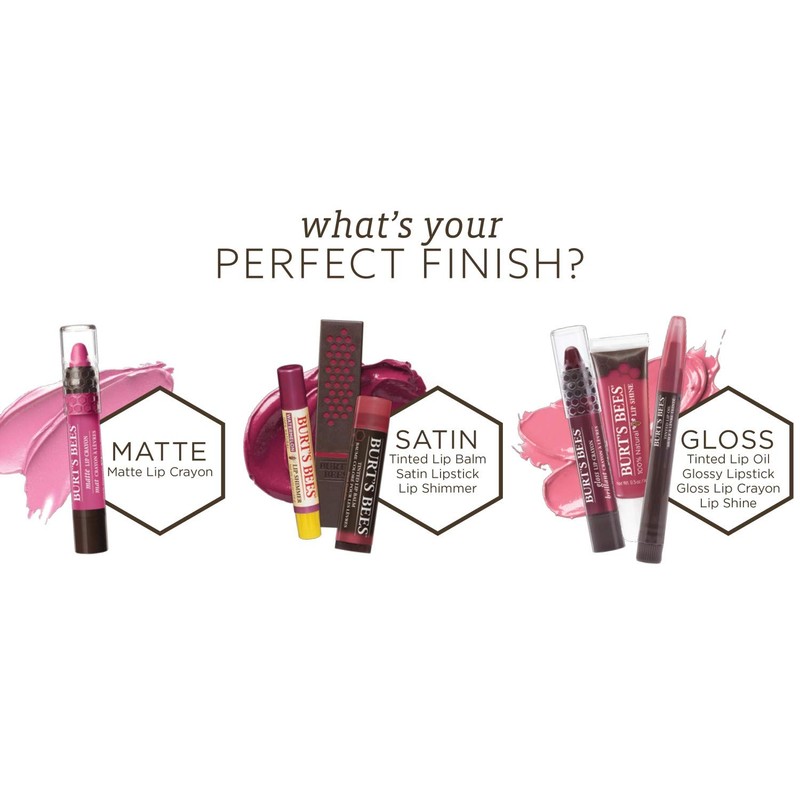 Burt's Bees 100% Natural Moisturizing Gloss Lip Crayon, Pink Lagoon