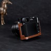 SIUTATDSH Camera Half Case for Leica Q3, Vintage Metal Genuine