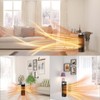 Ceramic Space Heater, Portable Indoor Heater with Remote Control, Three