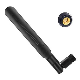 Antena WiFi Omnidireccional 2.4G / 5G / 5.8G 8dbi Antena Inalámbrica de Tarjeta de Red WiFi de Banda Dual SMA Macho, Adecuado para LAN Inalámbrica y Adaptador de Enrutador WiFi.(Negro)