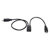 cablecc Micro USB Female to 2X Micro USB Male Splitter
