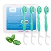 Malisseladi 5 in 1 Mini Brushes-Disposable Toothbrushes with Toothpaste +