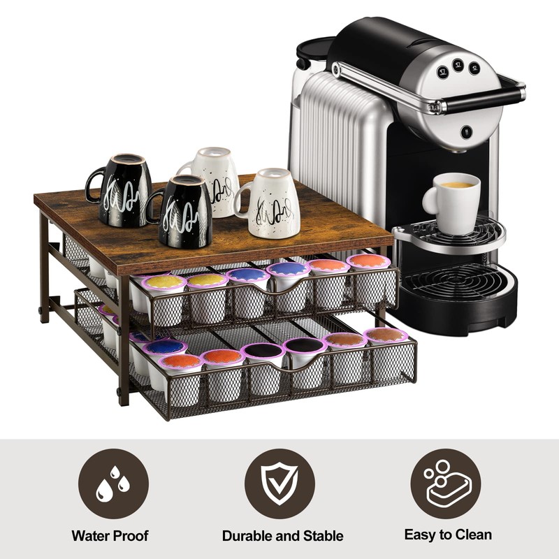 Coffee Pod Drawer Holder Coffee Pod Storage Organizer for Counter