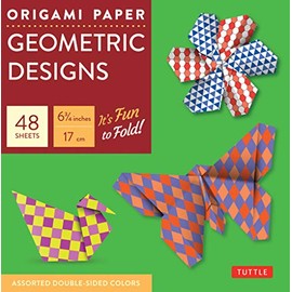 Origami Paper Geometric Prints 48 Sheets 6 3/4" (17 cm): Large Tuttle Origami Paper: Origami Sheets Printed with 6 Different Patterns (Instructions for 6 Projects Included)