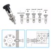 Vleant M16 Stainless Steel Self-Locking Knob Spring Plunger with Spring