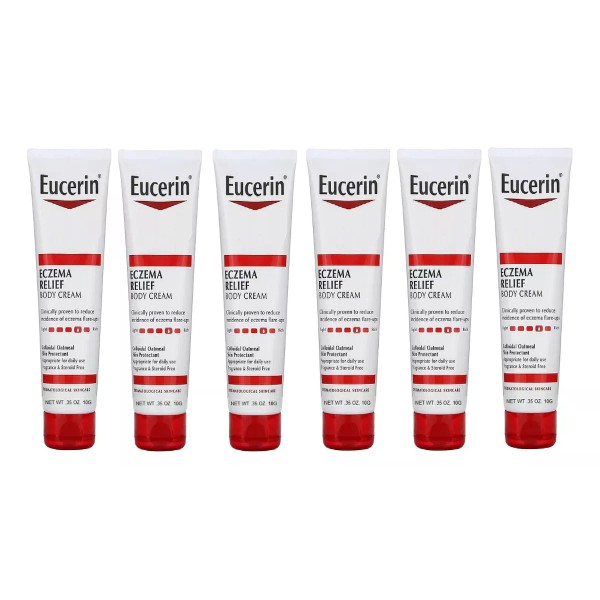 Eucerin Eczema Relief Body Cream Pack 6pz De 10g Total 60g