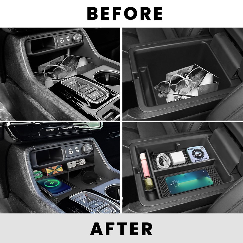 Neepiar 2PCS Center Console Organizer Compatible with 2023 2024 2025