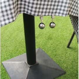 6 Pack Heavy Tablecloth Weights, Stainless Steel Balls with Rust-Resistant Clip, Weights for Curtains, Flags