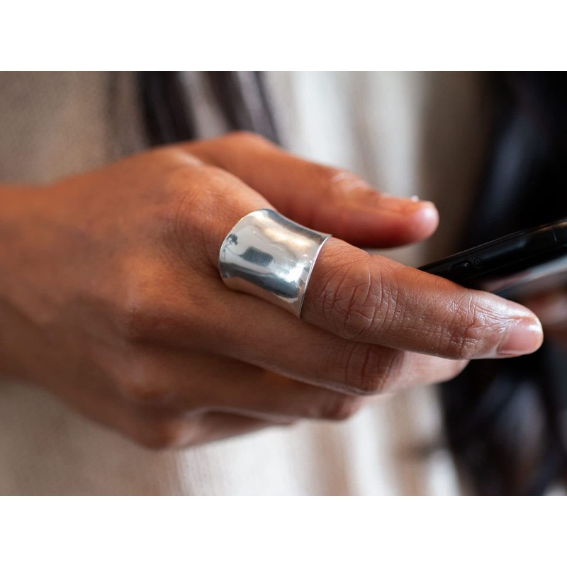 Fly Style Wide Silver Ring Women's Ring 925 Silver Ladies