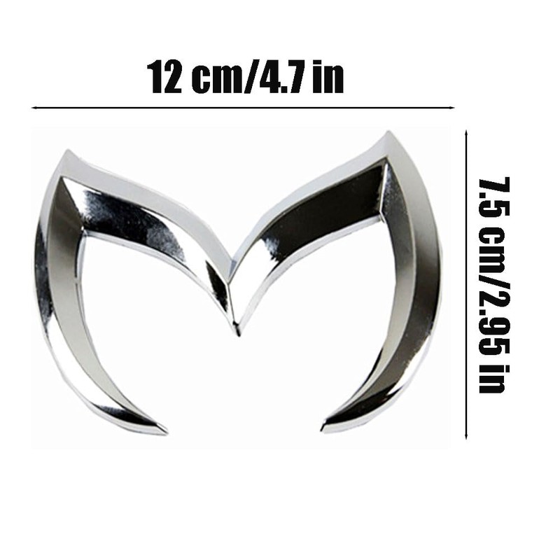 1 Pc Metal Evil 'M' Rear Trunk Badge Decal Emblem