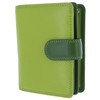 VISCONTI Leather Rainbow Collection BALI Purse RFID blocking RB40 Lime