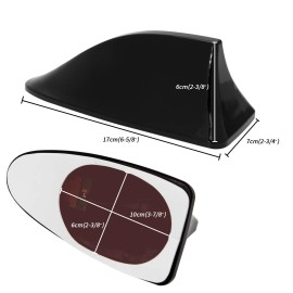 KEEPDSGN Car Waterproof Shark Fin Roof Antenna W/ Radio AM/FM Signal Aerial For Ford Edge