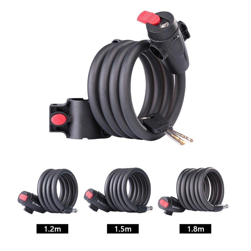 Bicycle Cable Lock Versatile Heavy Duty Anti-theft Security Cable Lock