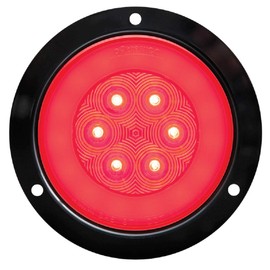 Optronics STL101RFMB GloLight 4” Red LED Lights with Mounting Flange