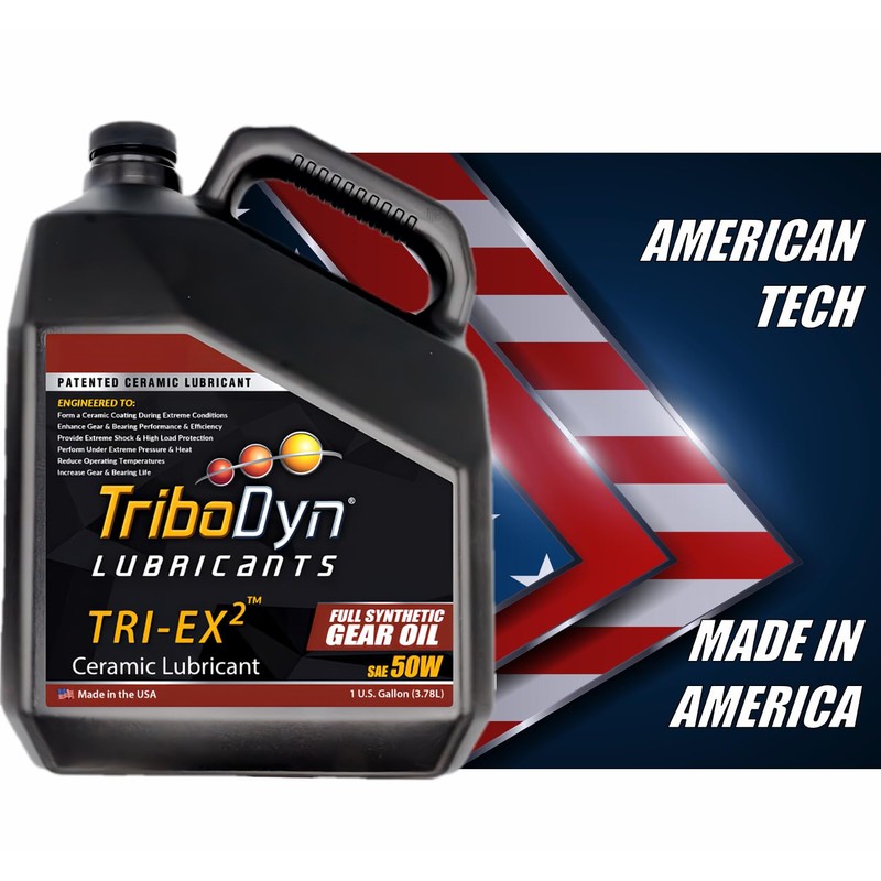 TriboDyn TRI-EX2 Full Synthetic 50W Gear Oil with Ceramic Coating